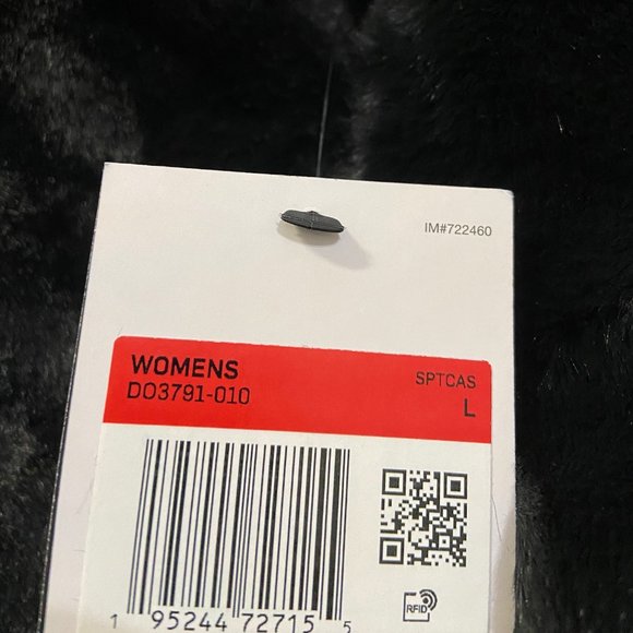 Nike Sportswear Womens Black Fossil Faux Fur Full Zip Jacket Size DO3791-010 - Picture 14 of 15